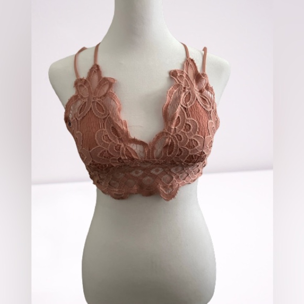 Pink bralette size small with padding